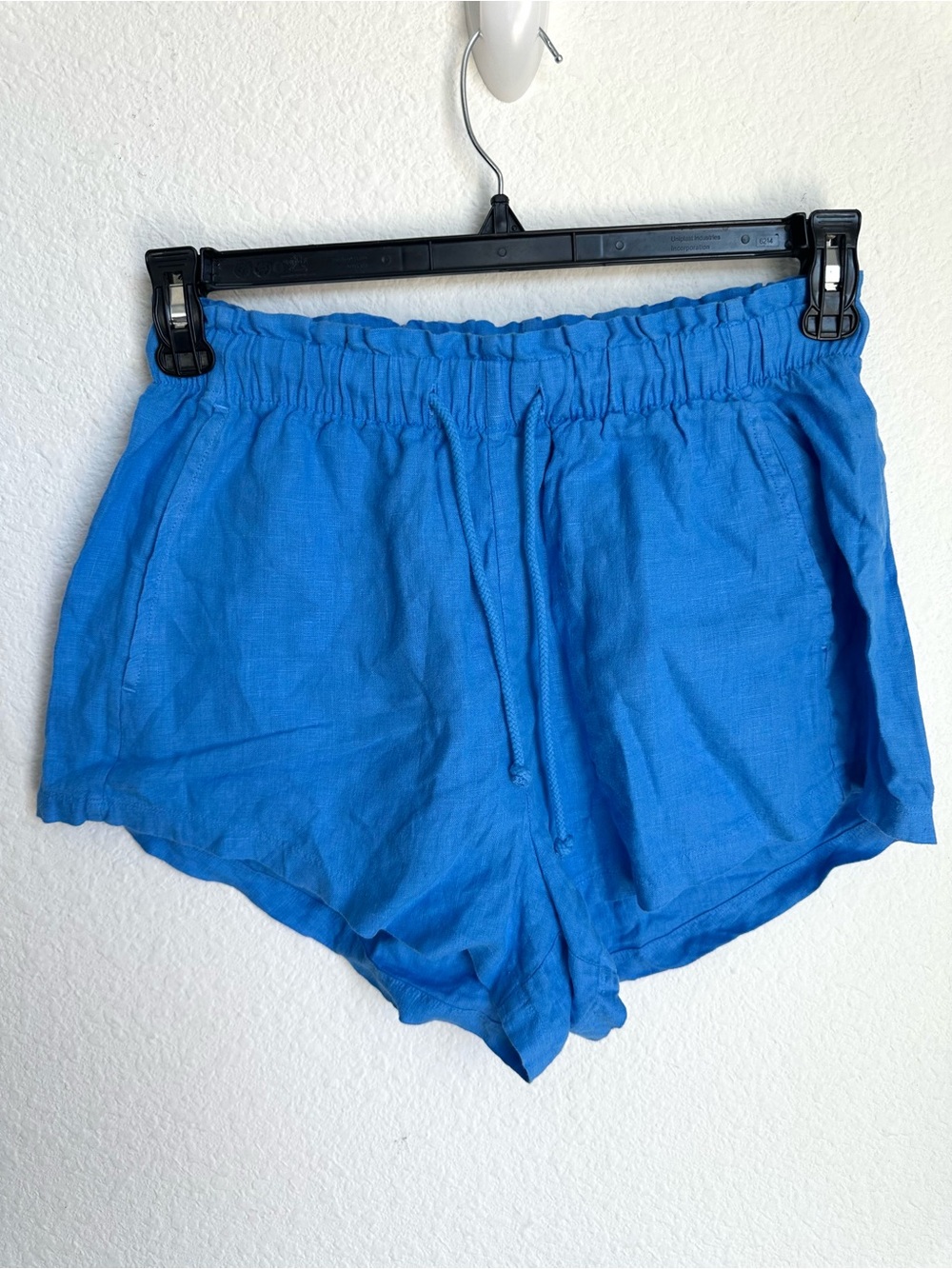 Left On Friday Getaway women’s linen Shorts blue Small - Picture 5 of 15